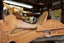 One of Nancy Martiny's saddles