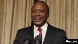 Rais mteule Uhuru Kenyata akihutubia taifa baada ya kutangazwa mshindi na Mahakama Kuu