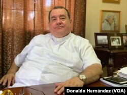 Monseñor Carlos Avilés, Vicario de la Arquidiócesis de Managua y mediador del fallido diálogo en el año 2018.