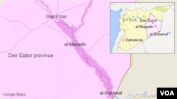Deir Ezzor province, with al-Bokamal and al-Mayadin