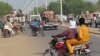 La ville de N'Djamena quadrillé par les forces de l'ordre, le 19 mai 2021. (VOA/André Kodmadjingar)