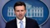 White House press secretary Josh Earnest speaks during the daily briefing at the White House in Washington, April 18, 2016. 