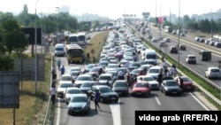 Protesti vozača zbog cijena goriva, Beograd, 11. Juni 2018.