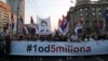 Protest '1 od 5 miliona': Venac kod 'Pinka' okupljanje ispred Vlade Srbije