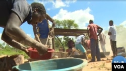 Mining for gold in Zimbabwe. 