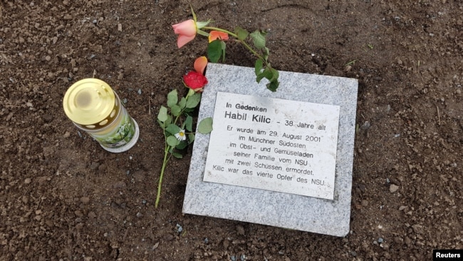 Almanya'da NSU tarafından 38 yaşında öldürülen Habil Kılıç'ın anıtı