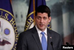 Legislador Paul Ryan, republicano por Wisconsin, presidente de la Cámara de Representantes de EE.UU.