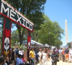 Visitors exploring this year's Smithsonian Folklife Festival