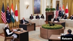Встреча лидеров стран-участников дипломатического партнерства «Четырехсторонний диалог по безопасности». Вашингтон, 24 сентября 2021