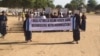 Grogne des victimes de l'ancien président tchadien Hissène Habré, au Tchad, le 18 novembre 2018. 