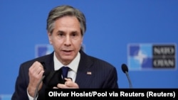 Antony Blinken tokom boravka u Briselu (Reuters/Olivier Hoslet/Pool)