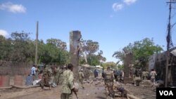 Dans la ville de Beledweyne, après avoir subi une attaque, 19 novembre 2013. 