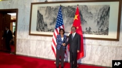 Savetnica za nacionalnu bezbednost Suzan Rajs tokom susreta sa kineskim državnim savetnikom Jangom Điječijem