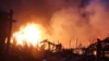 Incendie gigantesque à Irambo, Bukavu, Sud-Kivu, 17 août 2018. (VOA/Erneste Muhero)