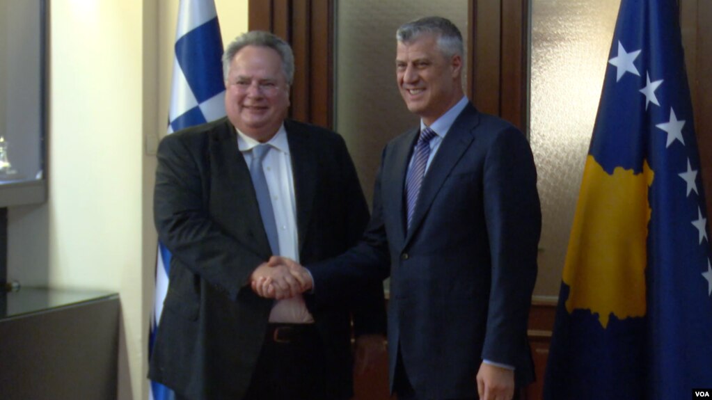 Kotzias në Kosovë, takohet me udhëheqësit e vendit