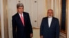 دیدار جان کری وزیر خارجه ایالات متحده (چپ) و محمدجواد ظریف وزیر امور خارحه ایران در وین - ۲ آذر ۱۳۹۳ 