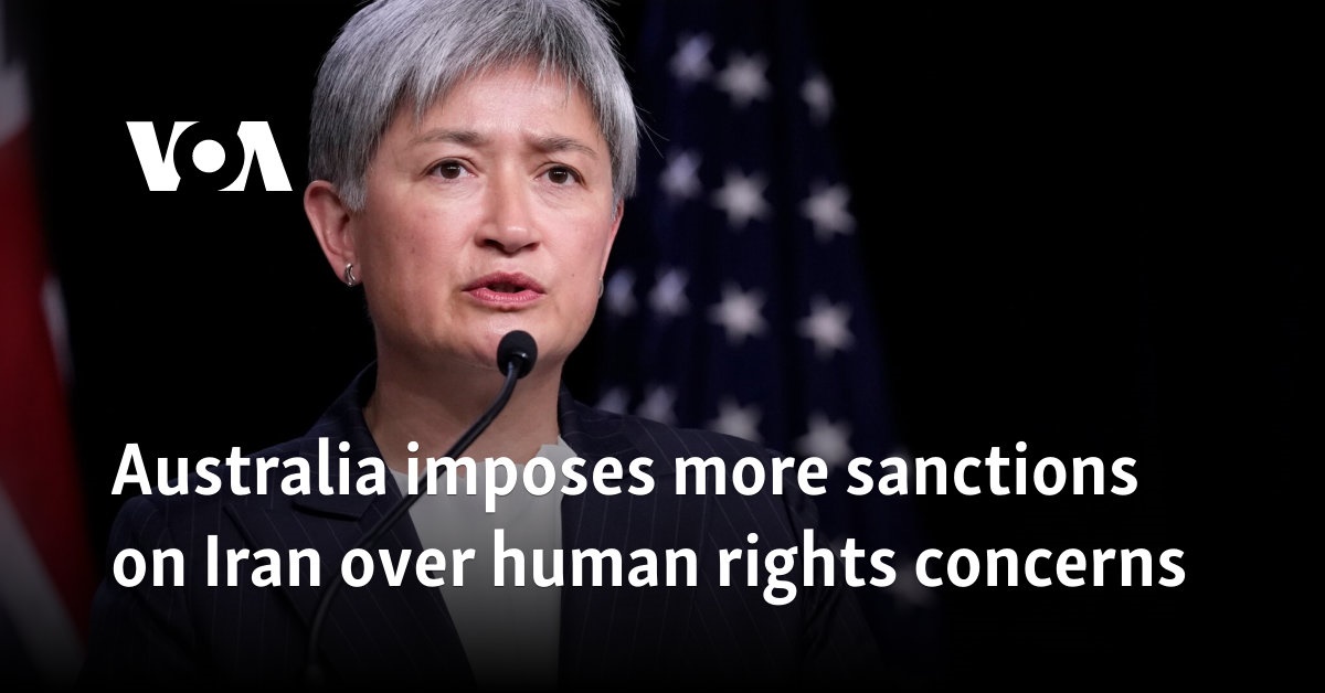 Australia imposes more sanctions on Iran over human rights concerns