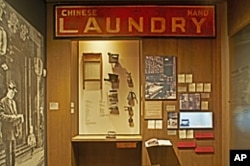 Artifacts from a typical Chinese American 'hand laundry'