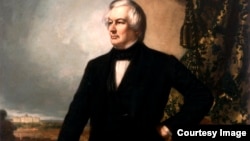 Detail from White House portrait of President Millard Fillmore