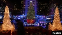 Cây Giáng Sinh tại Trung tâm Rockfeller ở New York.