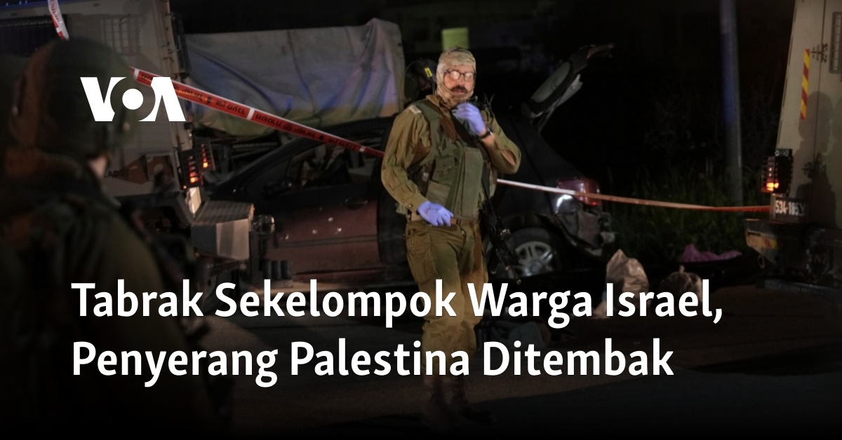 Tabrak Sekelompok Warga Israel, Penyerang Palestina Ditembak