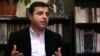 Selahattin Demirtas of the pro-Kurdish People's Democratic Party (HDP) speaks at a news conference at Ozgur radio station in Istanbul, Turkey, Oct. 30, 2015. 