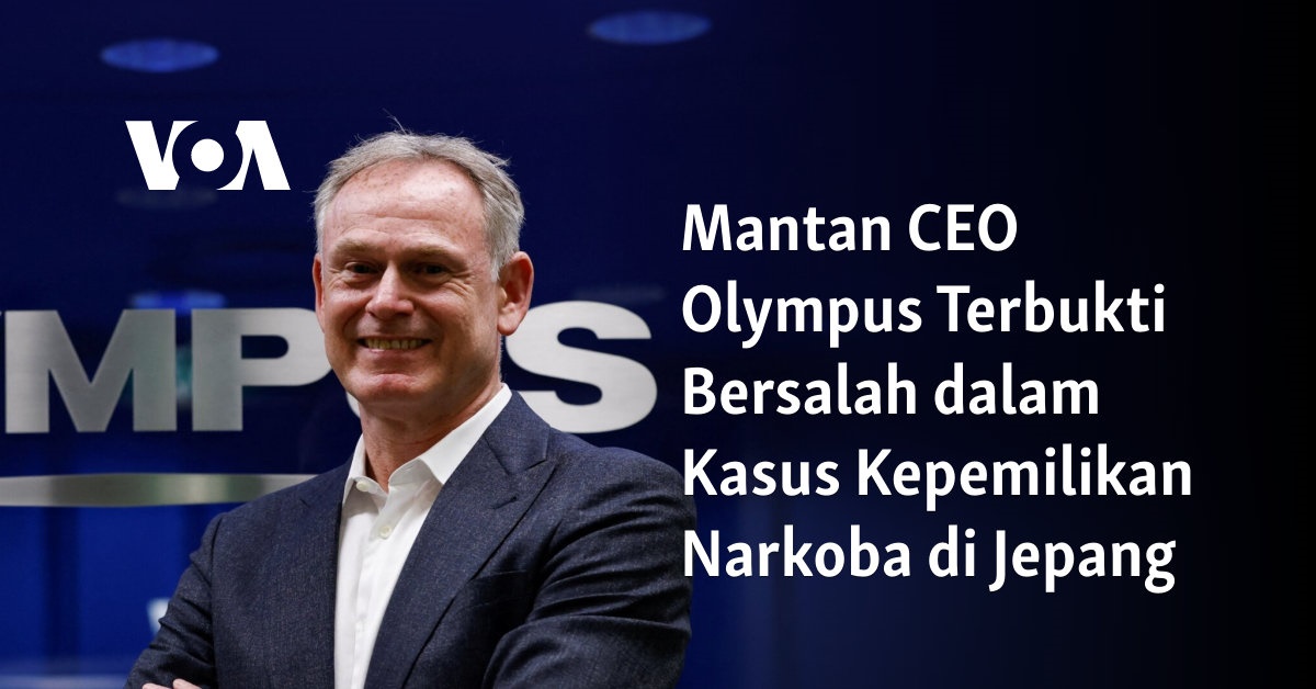 Mantan CEO Olympus Terbukti Bersalah dalam Kasus Kepemilikan Narkoba di Jepang