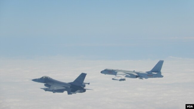 2020年2月9日台湾F-16战机升空监控伴飞中国军机绕台飞行 （图片：台湾国防部网站）