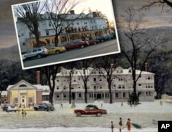 现在的红狮旅馆和画中有什么不一样呢？