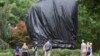 Tarps Covering Confederate Statues are Being Ripped Down