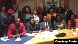 Some political activists with RB governor John Mangudya.