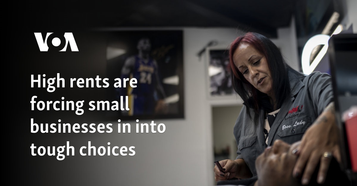 High rents are forcing small businesses in into tough choices