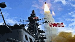 Tên lửa Standard - 3 được phóng đi từ tàu hải quân Nhật Bản JS Kirishima giữa Thái Bình Dương, Thứ Năm 28/10/2010