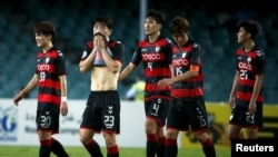 FILE - Players from South Korea's Pohang Steelers.