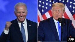Mumiriri weDemocratic Party VaJoe Biden nemumiriri wePrepublican Party, vari mutungamiri wenyika, VaDonald Trump.