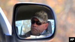 Professional hunter Theodore Bronkhorst arrives at the magistrates courts to face trial in Hwange, south west of Harare, Zimbabwe, Aug. 5, 2015. 