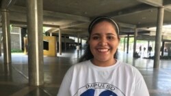 Gabriela Montero, estudiante venezolana. Foto: Carolina Alcalde. Nov. 14 de 2019.