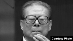 中国前国家领导人江泽民被传去(世网络合成照片)