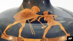 Ο Αχιλλέας μάχεται μία αμαζόνα