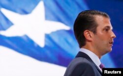 Donald Trump Jr, son of Republican nominee Donald Trump, is seen at the Republican National Convention in Cleveland, Ohio on July 19, 2016. (Reuters)