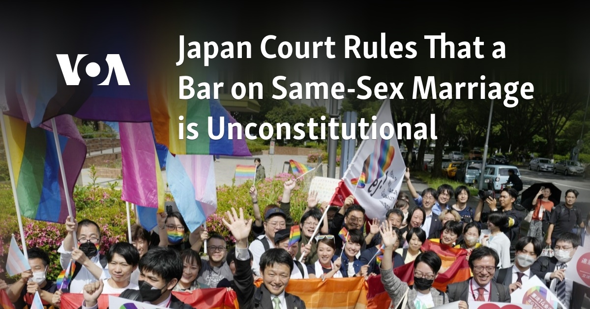 Japani Bachi Sex - Japan Court Rules That a Bar on Same-Sex Marriage is Unconstitutional