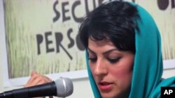 Shiva Nazar Ahari; an Iranian journalist, blogger and founding member of the Committee of Human Rights Reporters.