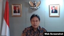 Ketua Satgas PEN Budi Gunadi Sadikin dalam telekonferensi pers di Jakarta, Rabu (30/9).(Setpres RI)