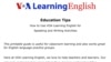 Education Tips - Use VOA Learning English for Speaking and Writing