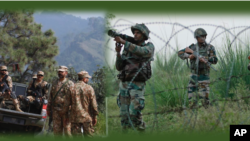 Pakistan and Indian Army (file)