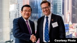 Alexander Feldman, president of US-ASEAN Business Council, co-hosted a business dialogue with Vietnamese President Truong Tan Sang and the Vietnamese business delegation from VCCI that accompanied him to the United Nations General Assembly meetings. (Courtesy Photo)