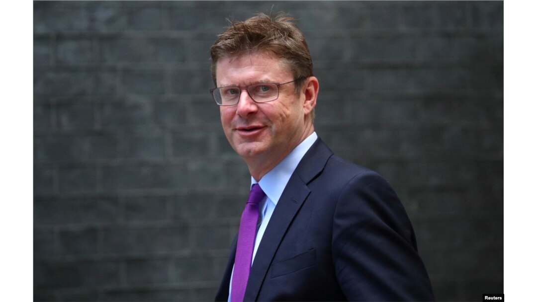 FILE - Britain's Secretary of State for Business Greg Clark arrives at Downing Street, London, Sept. 4, 2018.