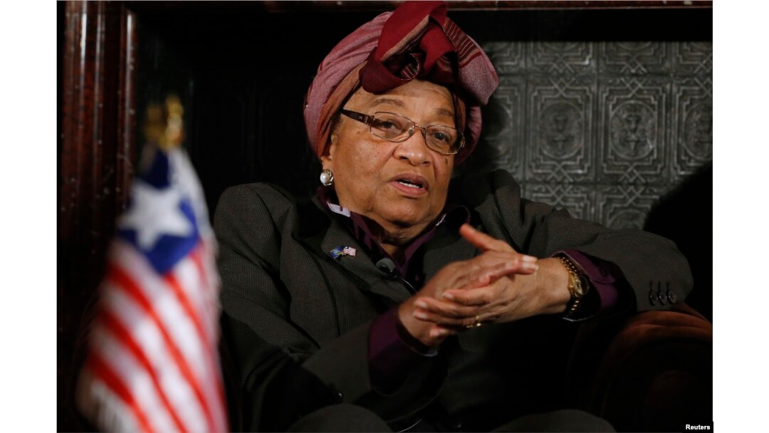 FILE - Liberian President Ellen Johnson-Sirleaf.