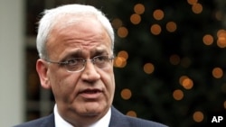 Palestinian chief negotiator Saeb Erekat