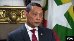 Aung Lynn, Myanmar's ambassador to the United States, says his nation's security forces didn't overreact in responding to attacks by Rohingya militants on August 25. Since then, nearly 390,000 Rohingya Muslims have fled to Bangladesh, as their villages have been burned and looted.